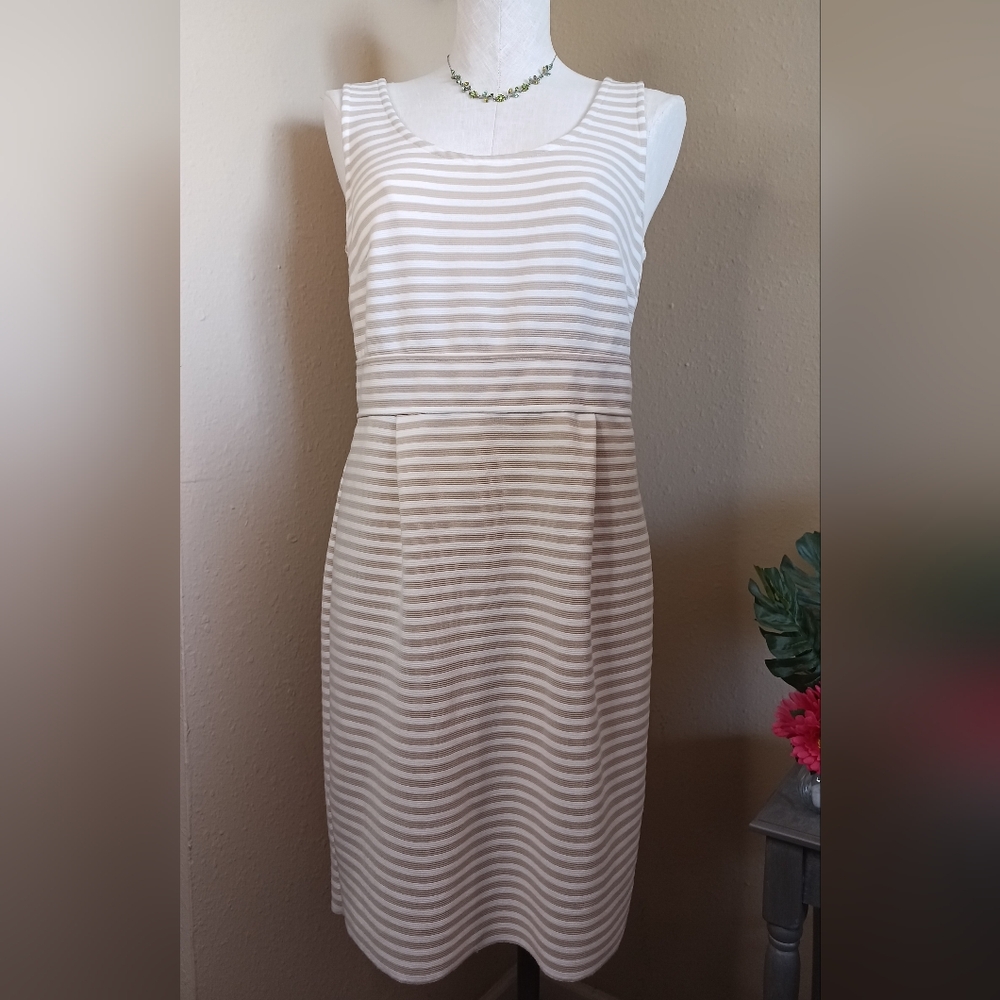 Ann Taylor LOFT striped sheath dress